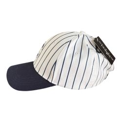 The Twilight Saga Movies Cullen Stripe Baseball Cap Hat  Adjustable Navy White