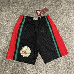 Mitchell & Ness 76ers Neapolitan Shorts men’s size M new with tags gucci