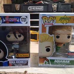 POP! Heroes AQUAMAN & RUKIA W/KON. LIMITED EDITION (BOTH)