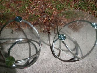 Glass table set