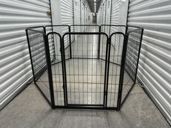 FXW HomePlus Adjustable Dog PlayPen 8 Panels 32" High Metal Door Collapsible Indoor