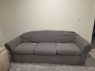 3-Seat Couch Bundle – Includes 2 Washable Slipcovers + Heavy-Duty Cushion Support!