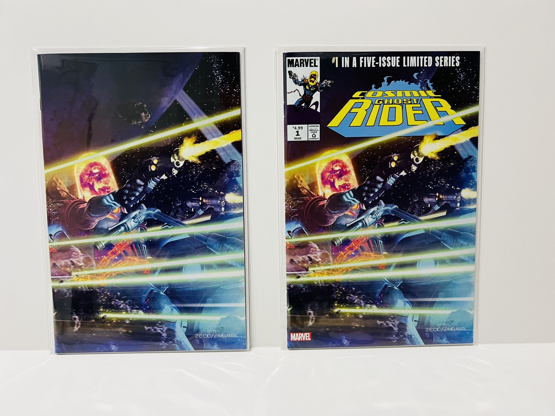 Cosmic Ghost Rider #1 Rahzzah Virgin Variant SET LE 600 With COA 1ST APPS