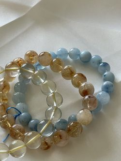 Citrine & Golden Healer & Aquamarine Quartz