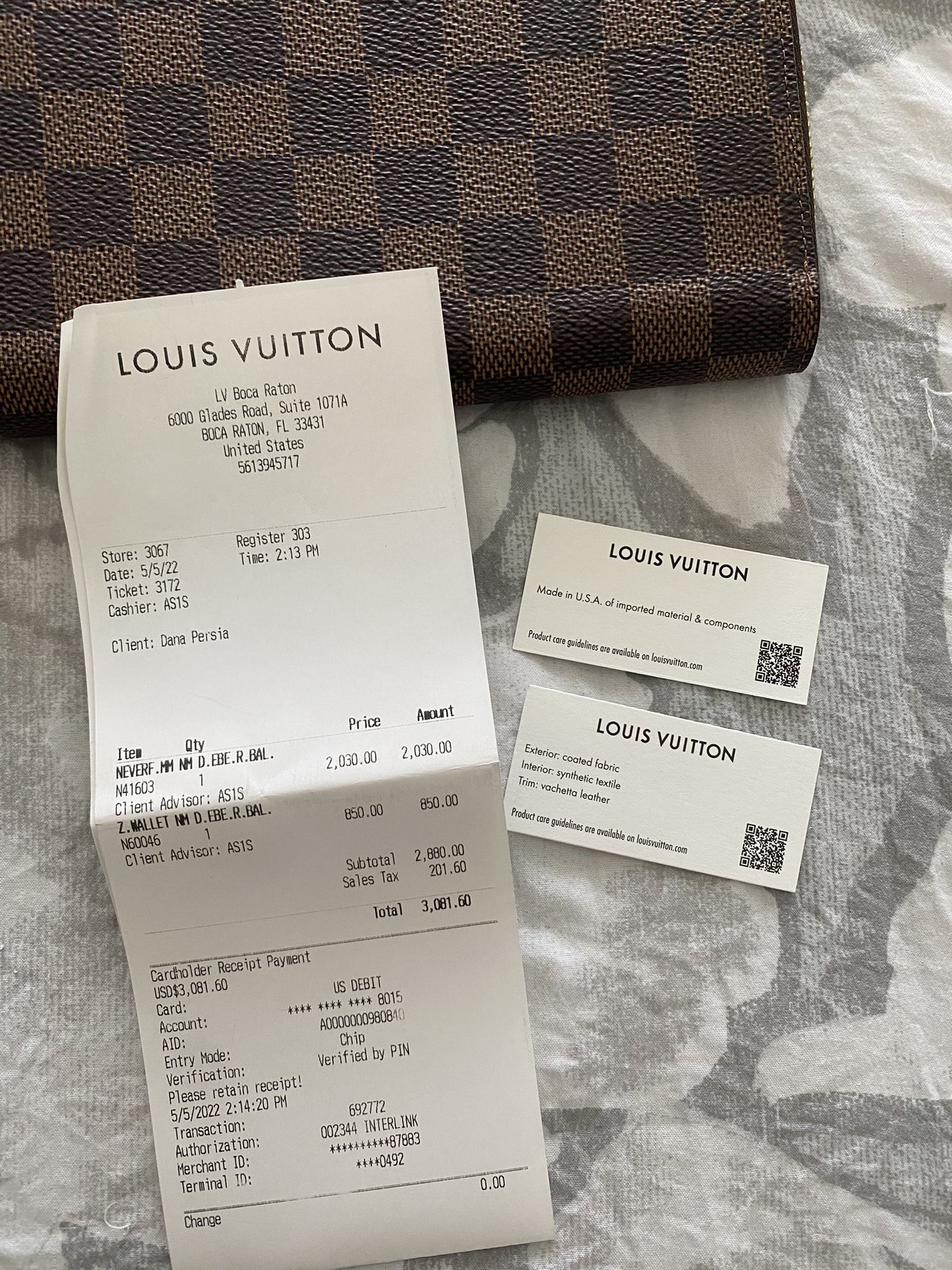 Louis Vuitton Neverfull MM (Authentic with Receipt) for Sale in Delray  Beach, FL - OfferUp