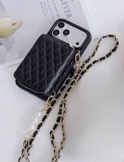 Phone Case - New Trend Lamb Pattern Faux Leather Card Holder Wallet Phone Case Compatible with for Iphone 17 Pro Max