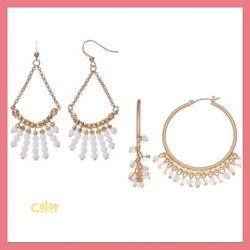 NWT Womens Color 2Pc Earring Set