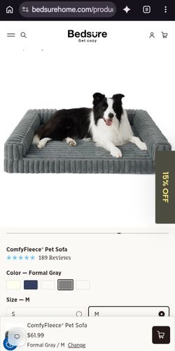 Bundle: Bedsure Medium Pet Bed + Bedsure Sherpa Fleece Blanket - Brand New (Local Pickup Only)