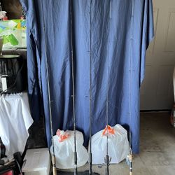 5 Fishing Rods And 2 Reels