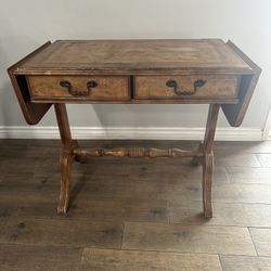 Antique Table with 2 Drawers and folding sides $80 or Best Offer