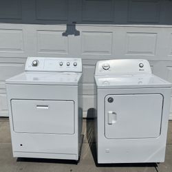 WHITE WHIRLPOOL AND WHITE AMANA GAS DRYERS IN GOOD CONDITION 