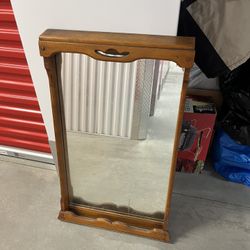 Vintage Wooden Mirror