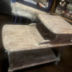 Refurbished solid wooden vintage table 23 inches high just over 26 1/4 long 14"W From Bottom 15" top