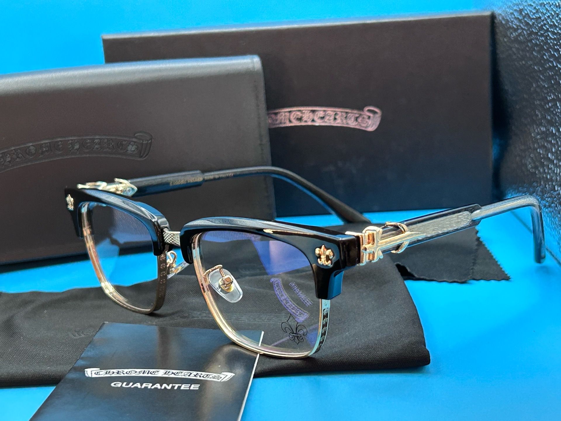 Chrome heart sunglasses