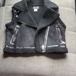 Black Biker Vest