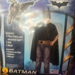 Batman Costume With Mask Size 8 Boy