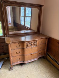 Dresser with mirror