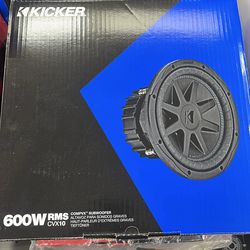Kicker CVX 10” Subwoofer 600 W RMS 1200 MAX POWER