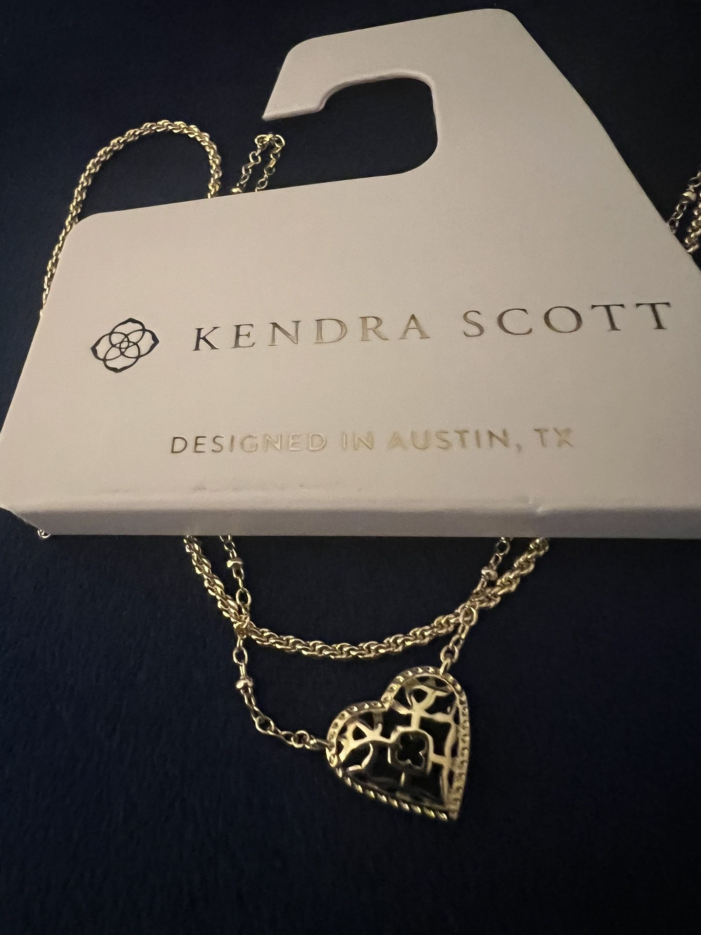 KENDRA SCOTT  Anna Filigree 14K Gold Over Brass Multi-Strand Necklace