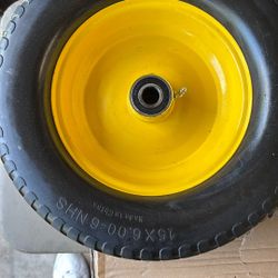 One New Flat Free Lawn Mower Tire. 