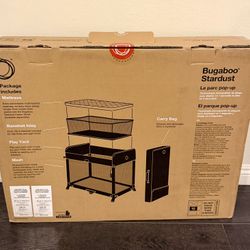 Bugaboo Stardust Play Yard, Portable Crib Travel  Bassinet 