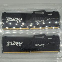 16GB (2x8GB) Kingston Fury Beast RGB DDR5 6000MT/s CL30