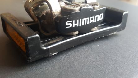 SHIMANO SPD BIKE PEDALS W/ SHOE LOCK