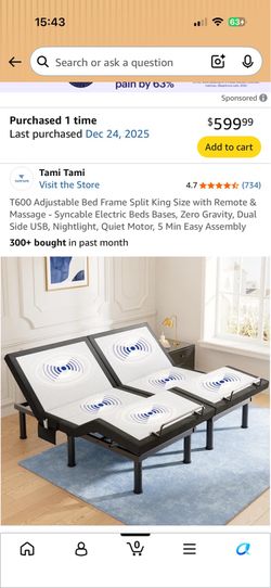 TWO adjustable XL Twin bed frames