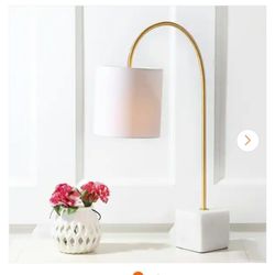 (There are 2 lamps) Fisher 25 in Marble /Brass Table Lamp