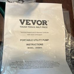 Portable utility pump