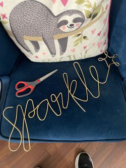 Gold Wire 'Sparkle' Wall Art Decor