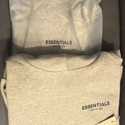 Grey essentials hoodie 