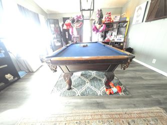 Solid Wood Pool Table – Great Condition