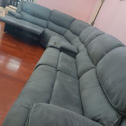 *Holiday Flash Sale!!!*---Best Selling Alejandra Gray Microfiber Reclining Sectional Sofas---Now $1599!!!---Delivery/$10 Down Financing😉