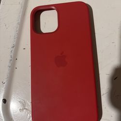 Red Apple iPhone 12 phone case 