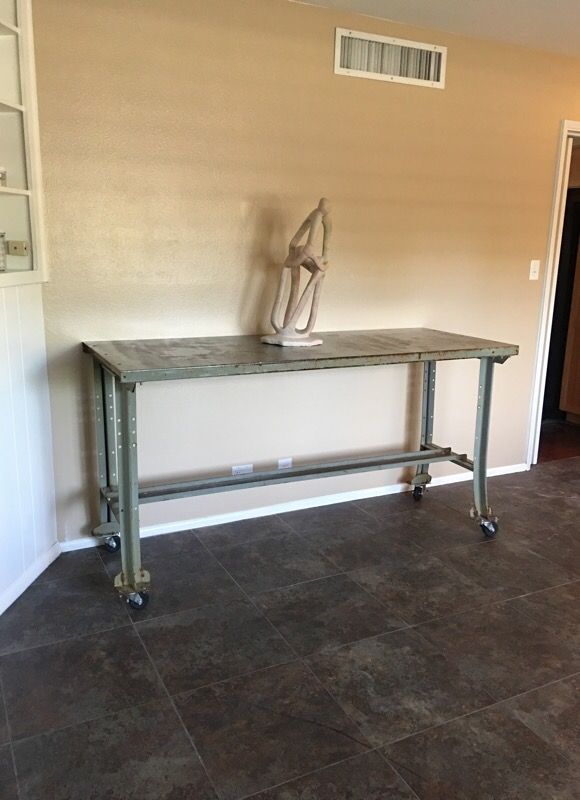 Vintage authentic industrial Draft table bar indoor / outdoor