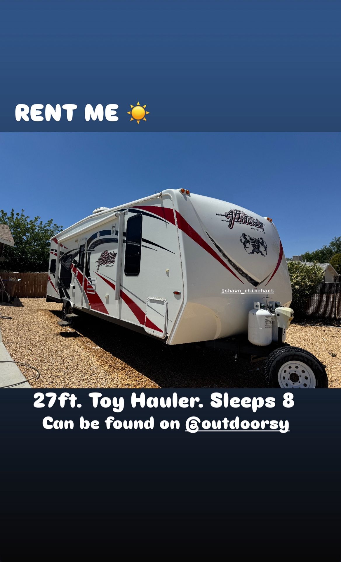 RENT ME! Toy hauler. Attitude Wide Lite 