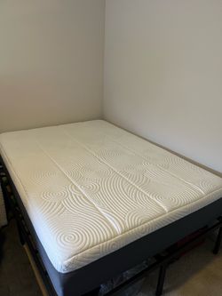 Full sized Memory Foam Mattress and Bed Frame