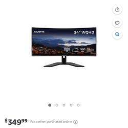 34” Curved Gaming Monitor 