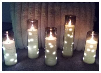 LED candle lights set of 5