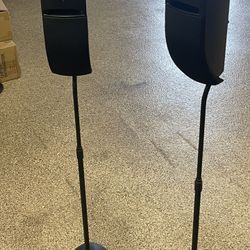 Pair Of Bose Speakers And Stands