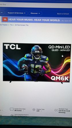 Used TCL 98” Class QM6K Series 4K UHD HDR QD Mini LED Smart TV
