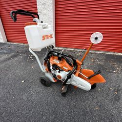 STIHL TS 420 Concrete Cut Off Saw w/ Cut Quick Saw Cart 