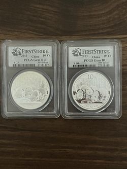 2013 CHINA PANDA PCGS GEM BU
