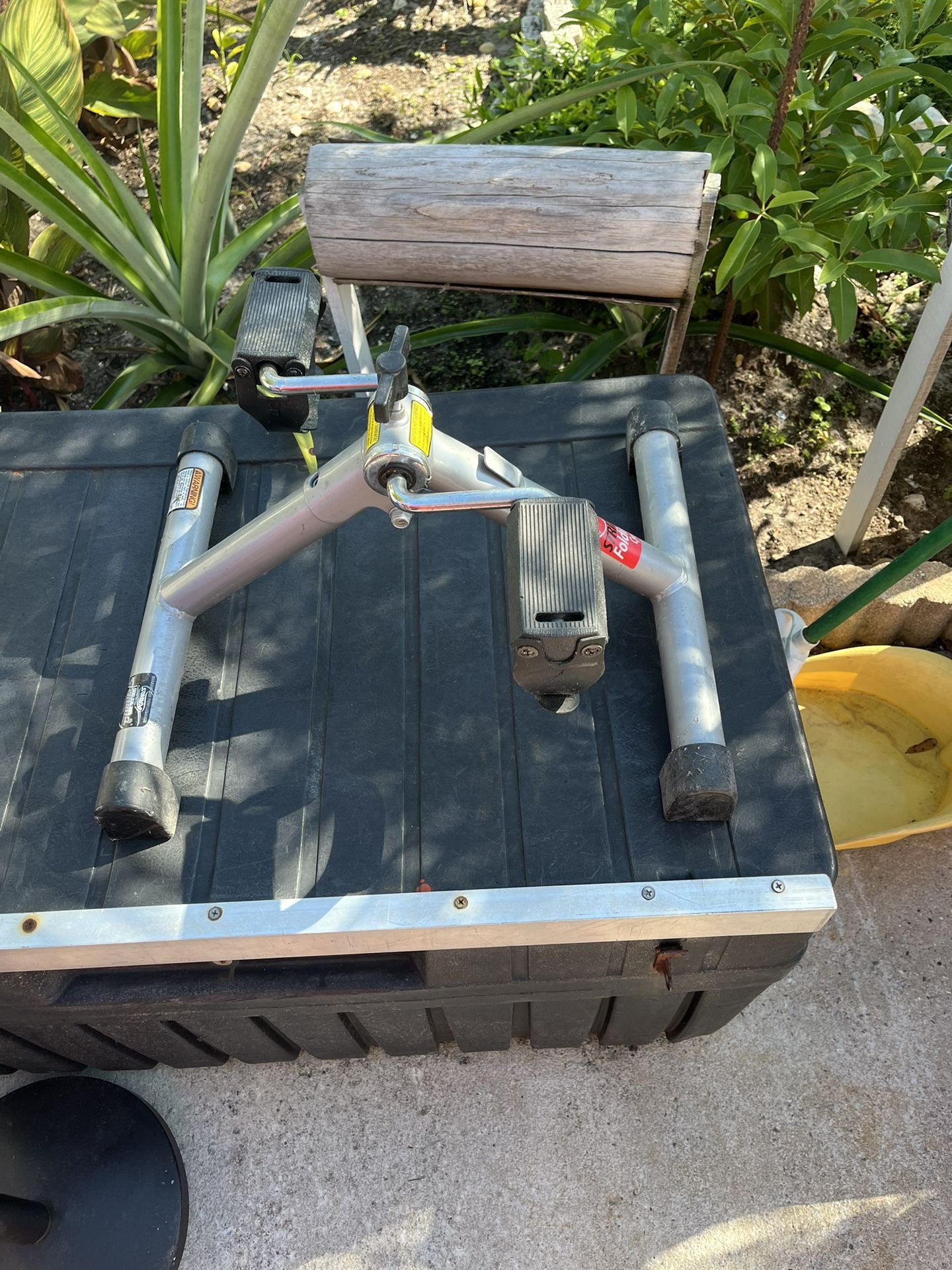 The seated exercise bike works great