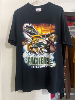 Green Bay packers vintage t shirt title town size large