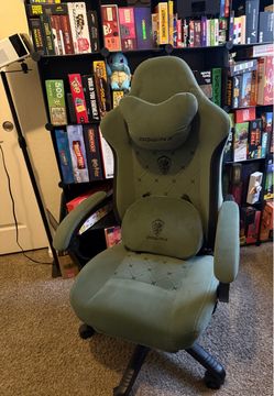 Dowinx Gaming Chair Green Fabric