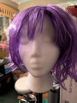 Short Purple Wig
