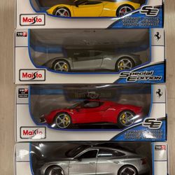 Maisto 296 GTB Assetto Fiorano & Audi RS e-tron GT