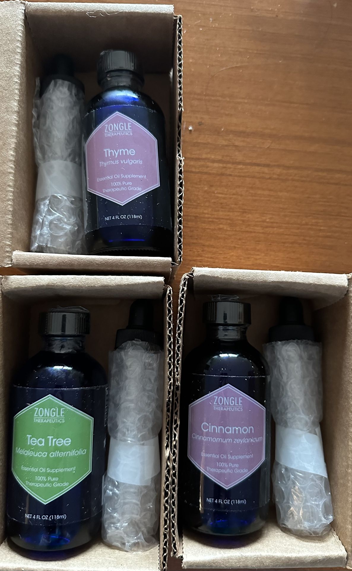 Thyme/Tea Tree/Cinnamon Essential Oils